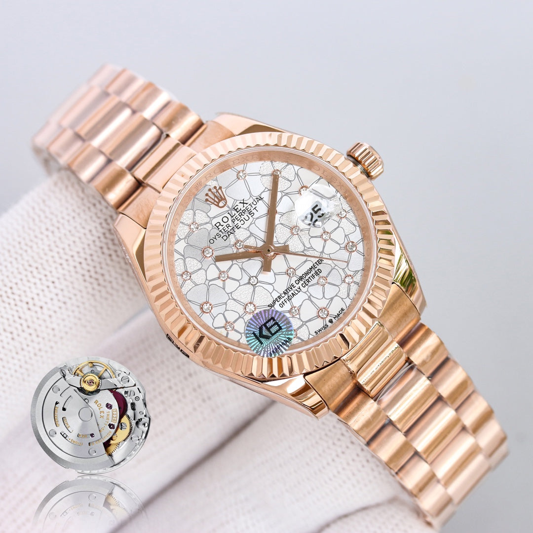 CLASSIC 31MM ROSE GOLD-TONE CASE GREY DIAL WATCH