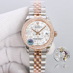 CLASSIC 31MM TWO-TONE ROSE GOLD-TONE & STEEL GREY DIAL WATCH
