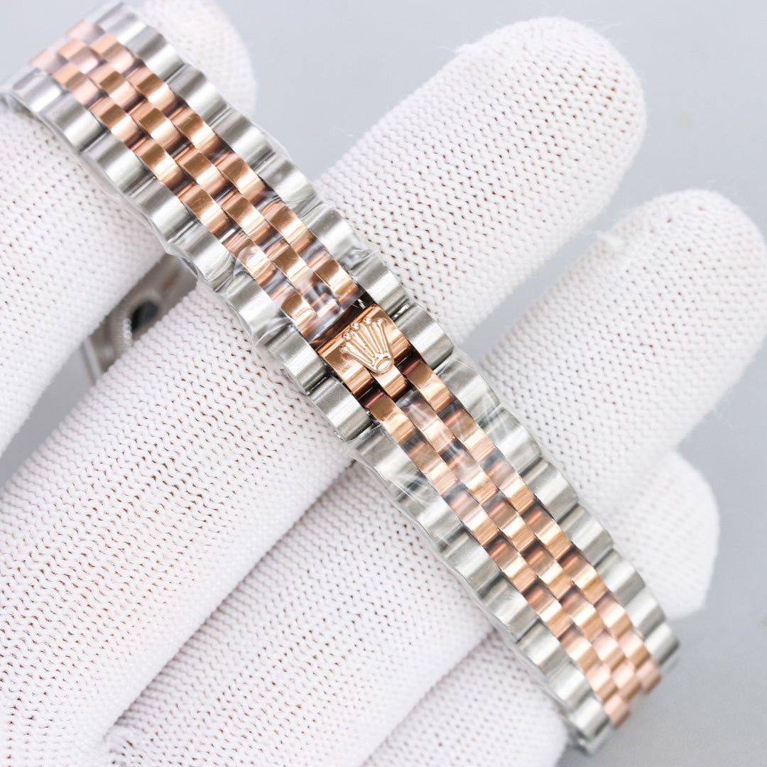 CLASSIC 31MM TWO-TONE ROSE GOLD-TONE & STEEL GREY DIAL WATCH