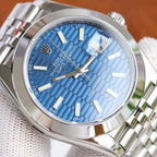 CLASSIC 41MM SMOOTH BEZEL FLUTED DIAL WATCH