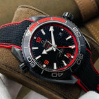 VARELLO CLASSIC OCEAN GMT 600 BLACK CASE RED BEZEL