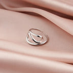 Modern Crisscross Open Ring