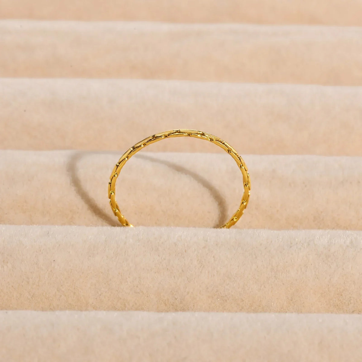Minimalist Textured Stackable Ring