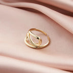 Modern Crisscross Open Ring