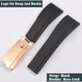 ROSE GOLD-TONE RUBBER REPLACEMENT STRAP FOR WATCHES