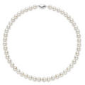 Minimalist Classic Pearl Strand Necklace – Minimalist Round Pearl Beaded Necklace for Women – Elegant Everyday Jewelry for Women