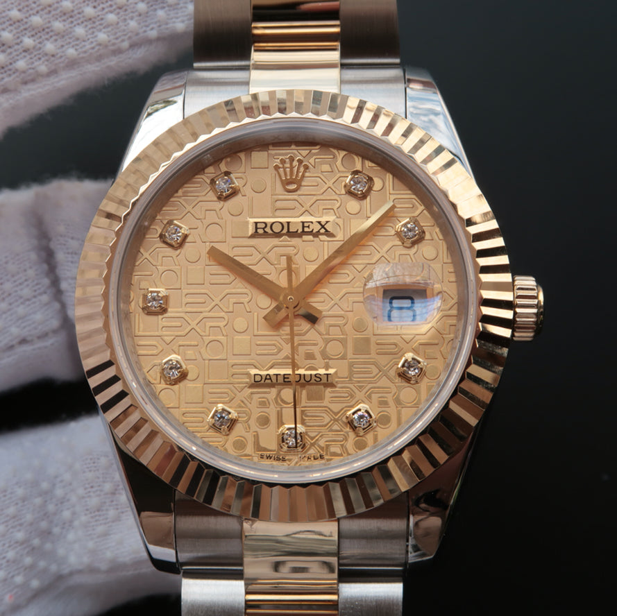 CLASSIC 41 TWO-TONE CHAMPAGNE DIAMOND DIAL