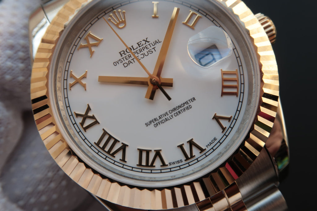 CLASSIC II GOLD STEEL WHITE DIAL ARABIC NUMERALS