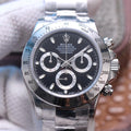 CLASSIC 40MM STAINLESS STEEL CASE BLACK DIAL WATCH