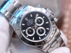 CLASSIC 40MM STAINLESS STEEL CASE BLACK DIAL WATCH