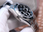CLASSIC 40MM STAINLESS STEEL CASE BLACK DIAL WATCH