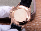 CLASSIC 40MM ROSE GOLD-TONE CASE CHOCOLATE DIAL RUBBER STRAP WATCH