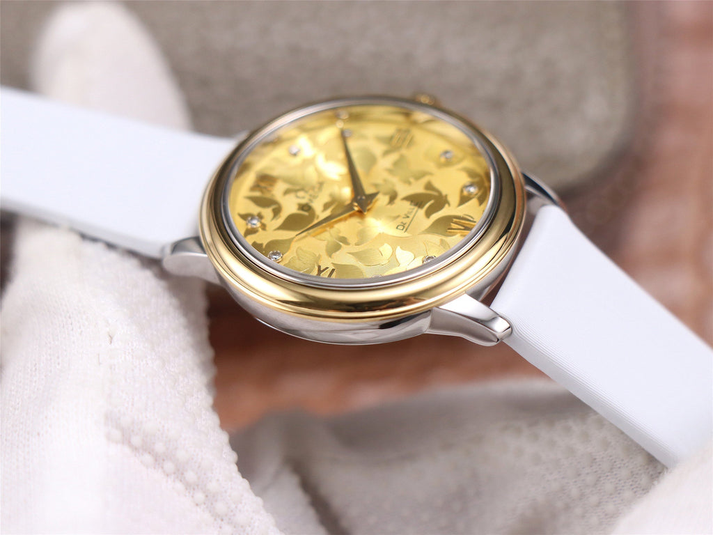 VARELLO CLASSIC  PRESTIGE 32 GOLD CASE YELLOW DIAL