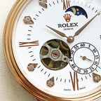 CLASSIC 40MM CASUAL LEATHER STRAP WATCH