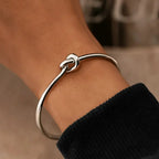 Minimalist Knot Open Cuff Bracelet