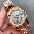 CLASSIC 42MM ROSE GOLD-TONE GREY DIAL WATCH