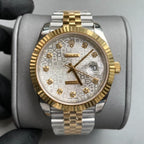 CLASSIC 41 TWO-TONE GREY DIAL DIAMOND NUMERALS