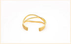 Twisted Crossover Open Ring