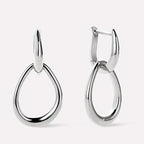 Minimalist Teardrop Hoop Earrings