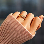 Intertwined Dual Tone Open Ring