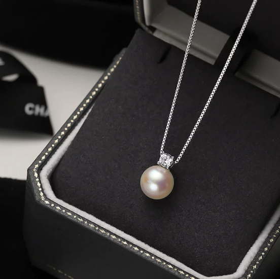 Minimalist Minimalist Pearl Chain Necklace – Beaded Pearl Pendant Necklace for Women – Elegant Everyday Jewelry for Women