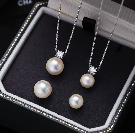 Minimalist Minimalist Pearl Chain Necklace – Beaded Pearl Pendant Necklace for Women – Elegant Everyday Jewelry for Women