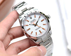 CLASSIC STAINLESS STEEL WHITE DIAL