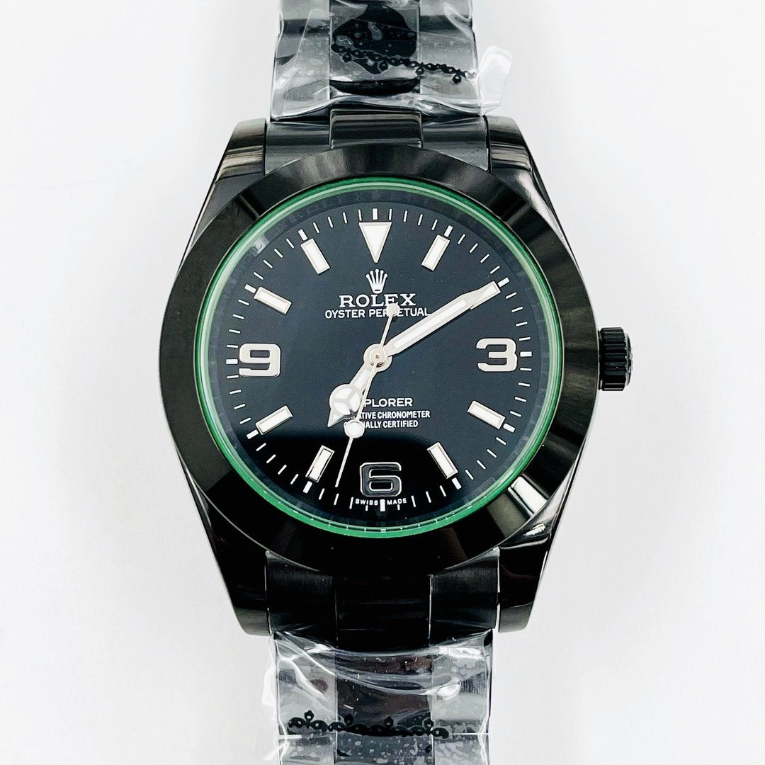 CLASSIC CUSTOM BLACK PVD CASE BLACK DIAL WATCH