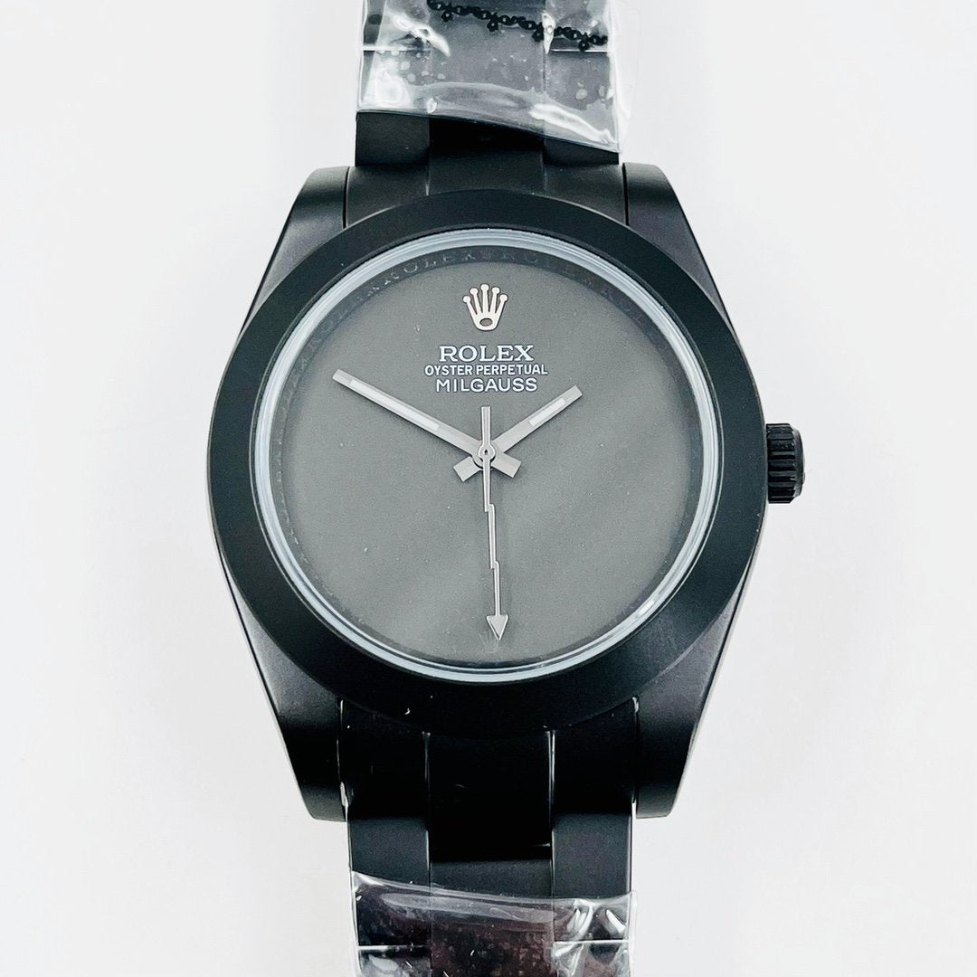 CLASSIC CUSTOM BLACK PVD CASE BLACK DIAL WATCH