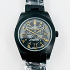 CLASSIC CUSTOM BLACK PVD CASE BLACK DIAL WATCH