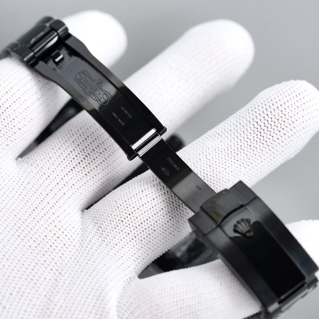 CLASSIC CUSTOM BLACK PVD CASE BLACK DIAL WATCH
