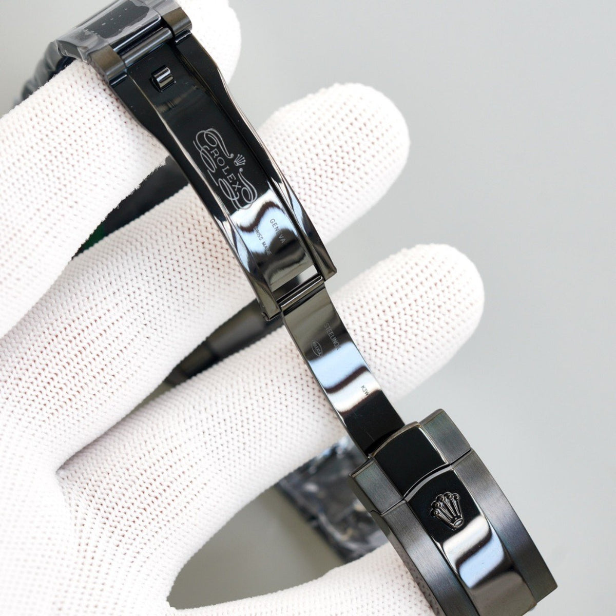 CLASSIC 41MM CUSTOM BLACK PVD CASE WHITE DIAL WATCH