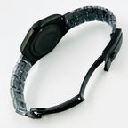 CLASSIC 41MM CUSTOM BLACK PVD CASE GREY DIAL GREEN ACCENT WATCH