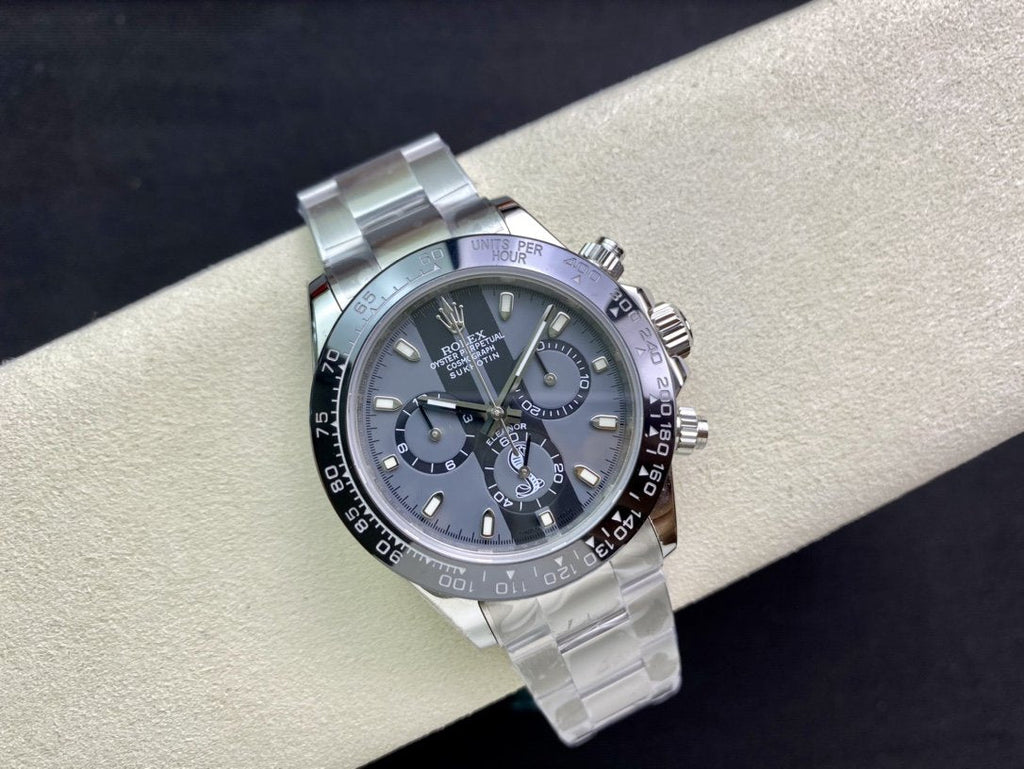 CLASSIC 40MM BLACK CERAMIC BEZEL CUSTOM SPECIAL DIAL CHRONOGRAPH WATCH