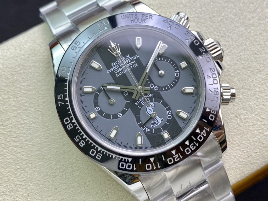 CLASSIC 40MM BLACK CERAMIC BEZEL CUSTOM SPECIAL DIAL CHRONOGRAPH WATCH