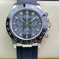 CLASSIC 40MM BLACK CERAMIC BEZEL CUSTOM SPECIAL DIAL RUBBER STRAP CHRONOGRAPH WATCH