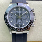 CLASSIC 40MM BLACK CERAMIC BEZEL CUSTOM SPECIAL DIAL RUBBER STRAP CHRONOGRAPH WATCH