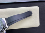 CLASSIC 40MM BLACK CERAMIC BEZEL CUSTOM SPECIAL DIAL RUBBER STRAP CHRONOGRAPH WATCH