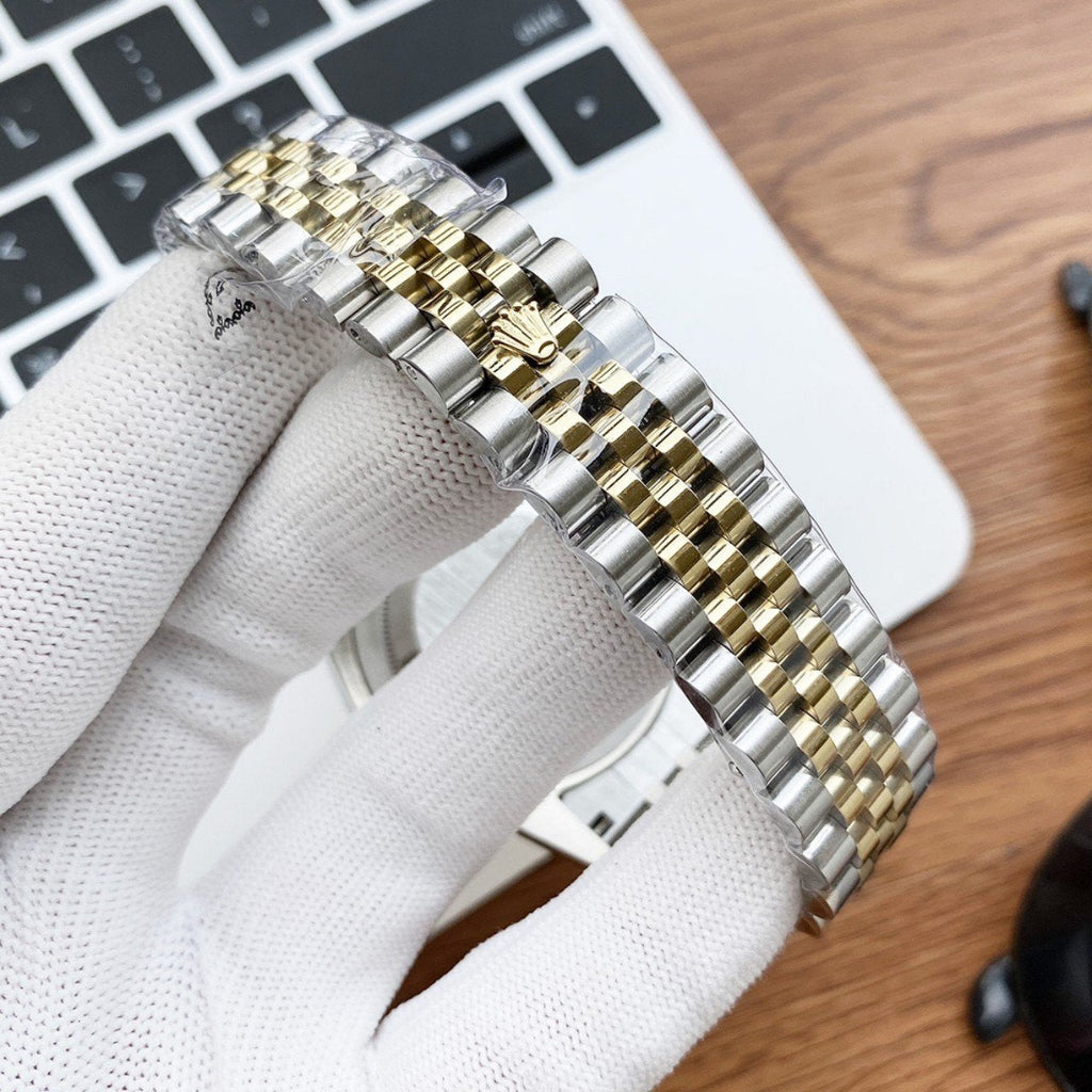 CLASSIC 40MM TWO-TONE GOLD-TONE & STAINLESS STEEL DAY-DATE BRACELET WATCH