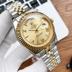 CLASSIC 40MM TWO-TONE GOLD-TONE & STAINLESS STEEL DAY-DATE BRACELET WATCH