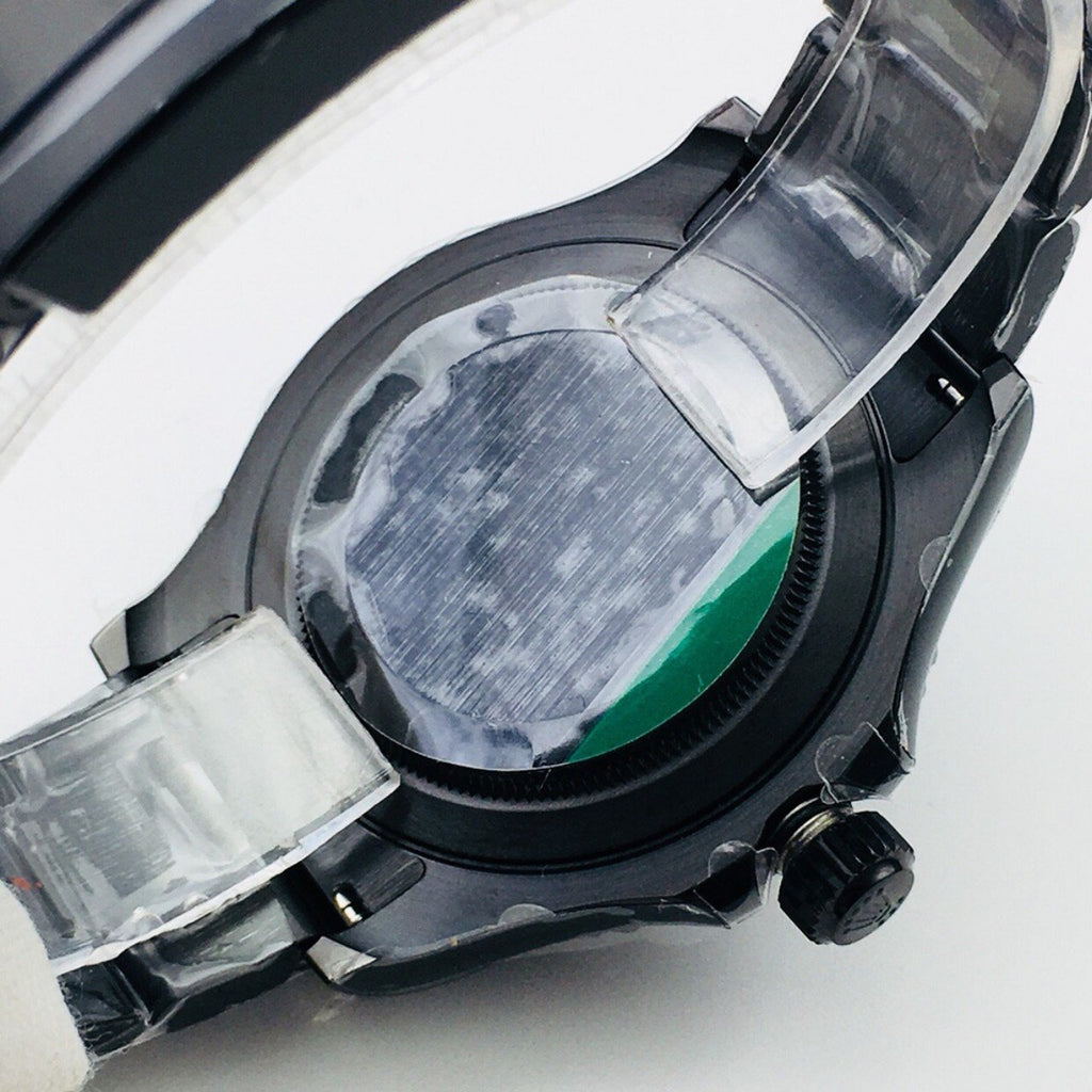CLASSIC 40MM BLACK PVD RED ACCENT WATCH