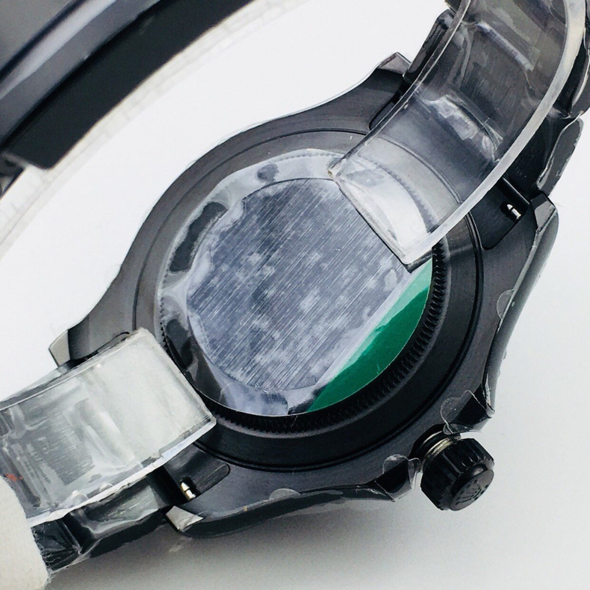 CLASSIC 40MM BLACK PVD RED ACCENT WATCH