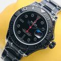 CLASSIC 40MM BLACK PVD RED ACCENT WATCH