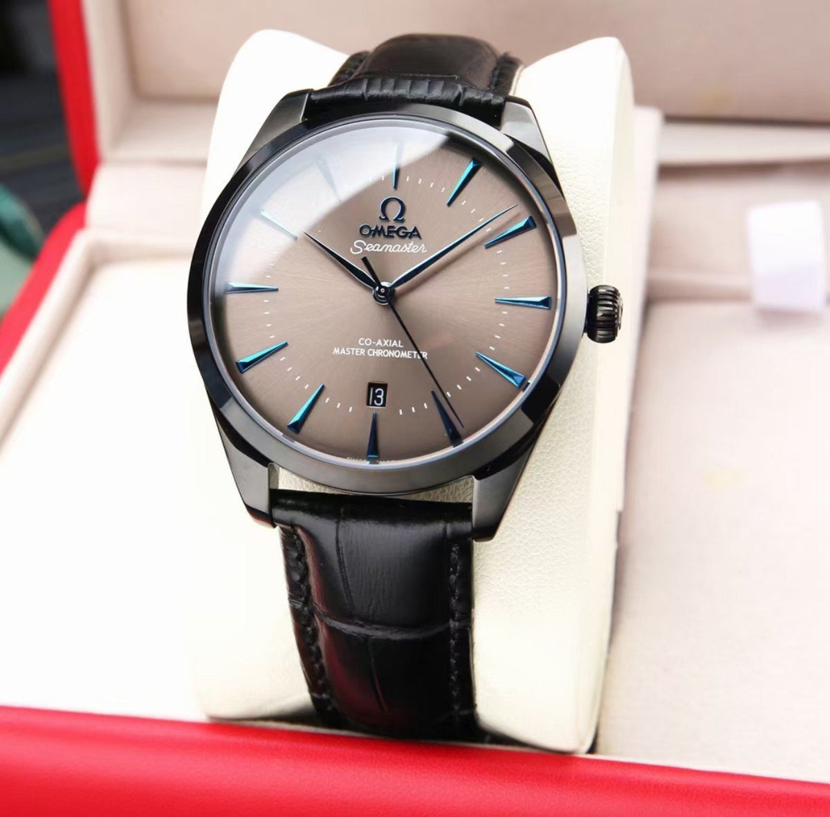 VARELLO CLASSIC 41MM CO-AXIAL GREY DIAL LEATHER STRAP