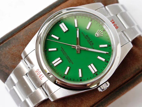 CLASSIC  41 STAINLESS STEEL GREEN DIAL