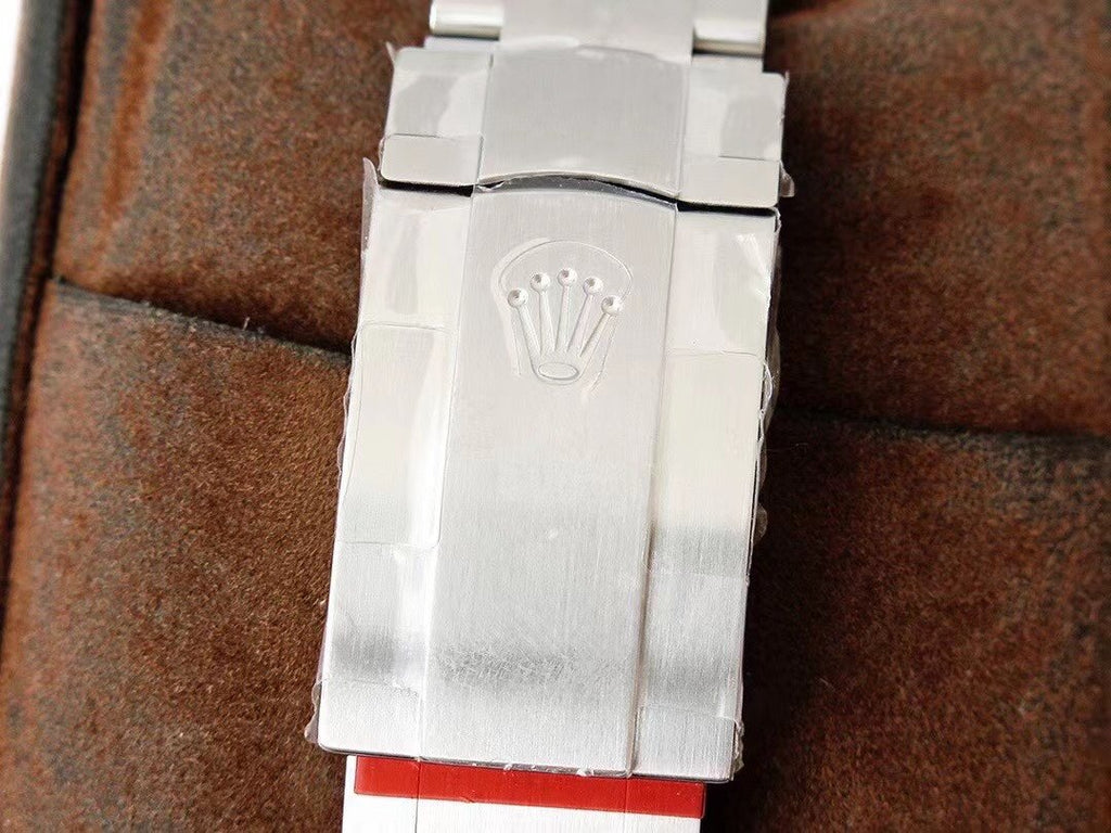 CLASSIC 41MM STAINLESS STEEL RED DIAL WATCH
