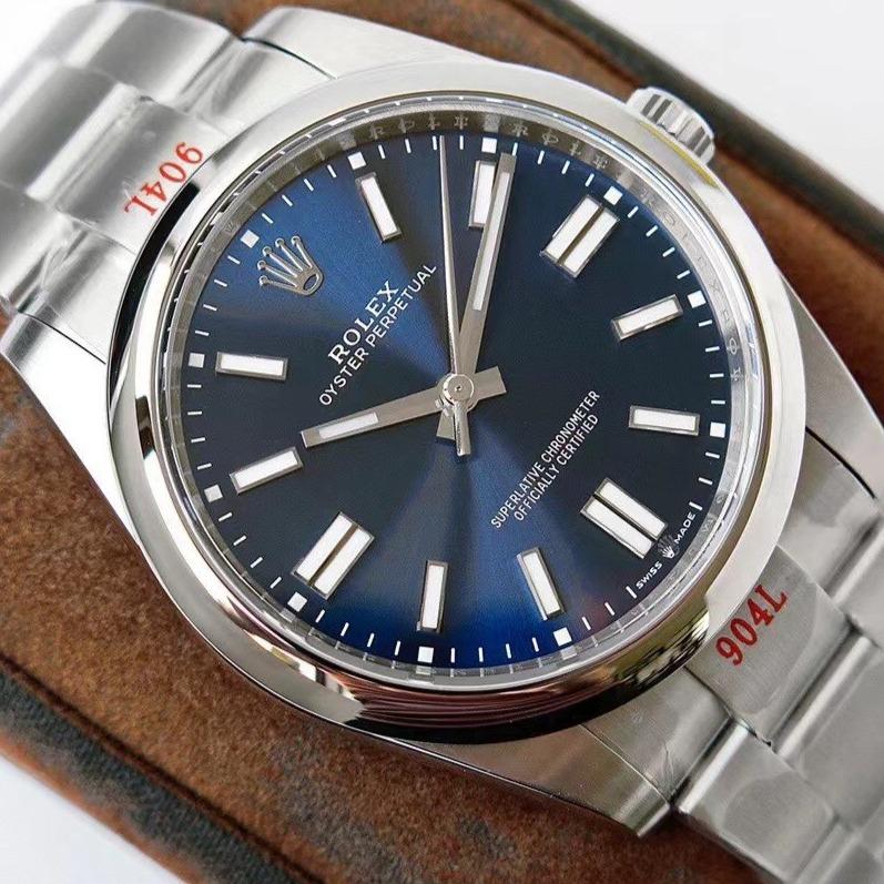 CLASSIC  41 STAINLESS STEEL BLUE DIAL