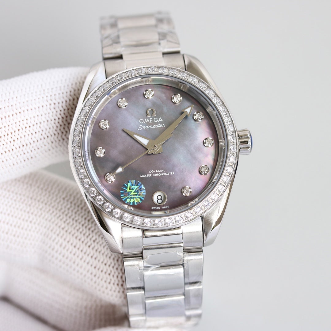 VARELLO CLASSIC 150M CO-AXIAL 34MM STAINLESS STEEL DIAMOND BEZEL