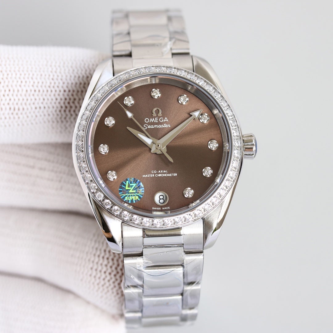 VARELLO CLASSIC 150M CO-AXIAL 34MM STAINLESS STEEL DIAMOND BEZEL