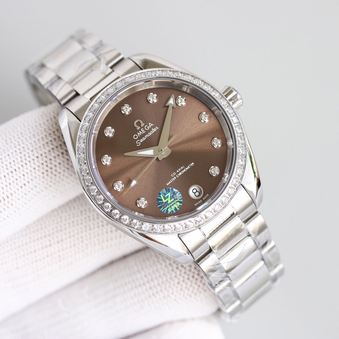 VARELLO CLASSIC 150M CO-AXIAL 34MM STAINLESS STEEL DIAMOND BEZEL